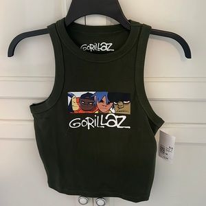 Gorillaz crop top, brand new with tags!